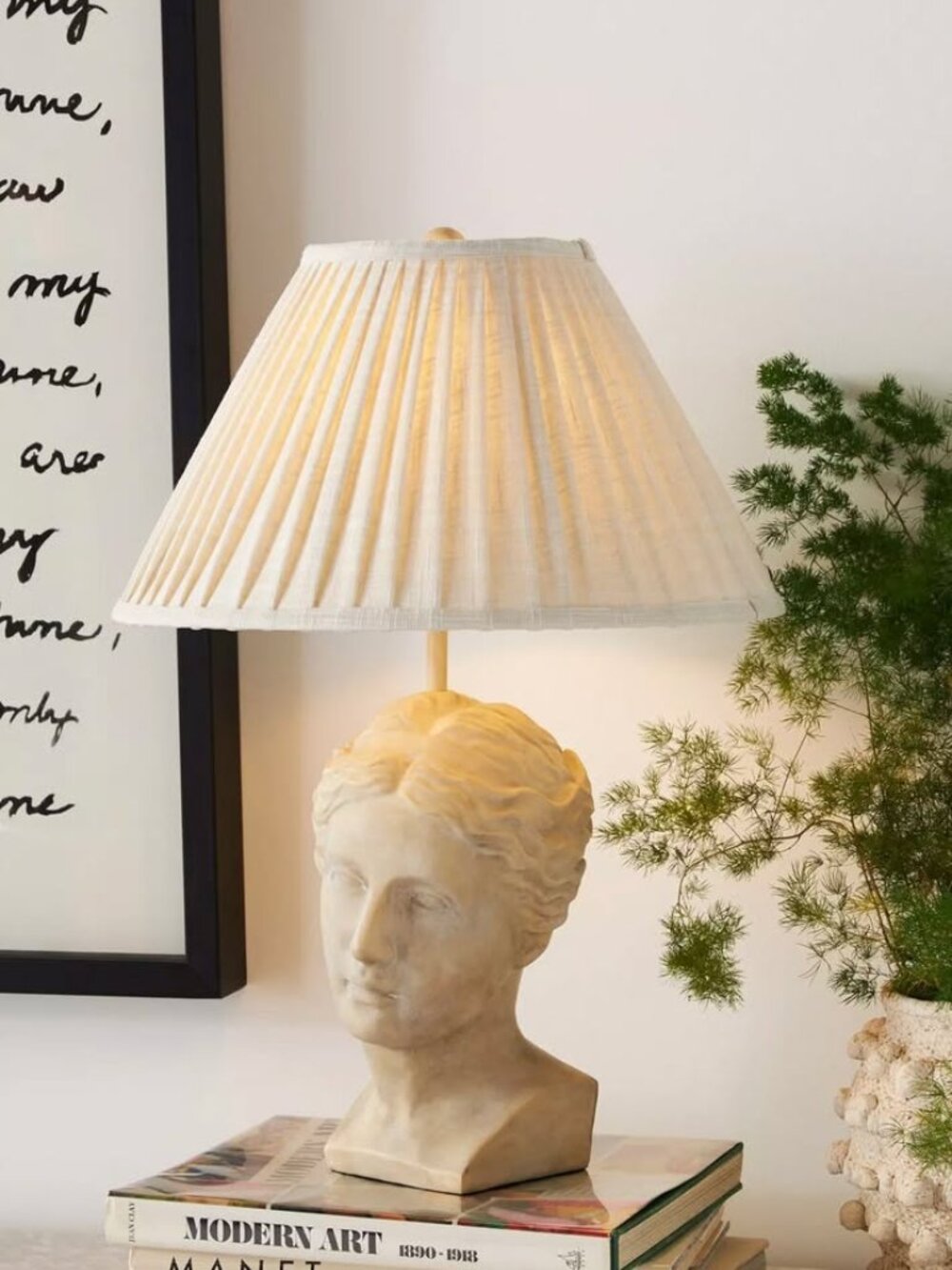 Anthropologie Grecian Bust Table Lamp